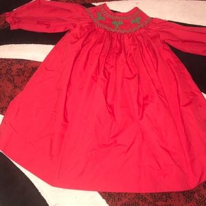 Royal Child smocked Christmas dress
